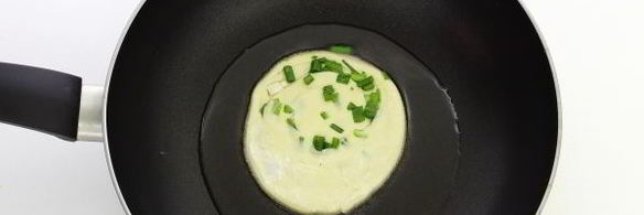 лепешки с зеленым луком на сковороде