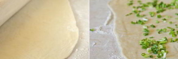 лепешки с зеленым луком