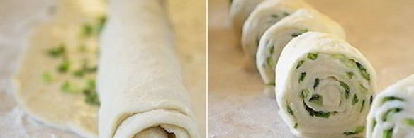 лепешки с зеленым луком