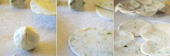 лепешки с зеленым луком