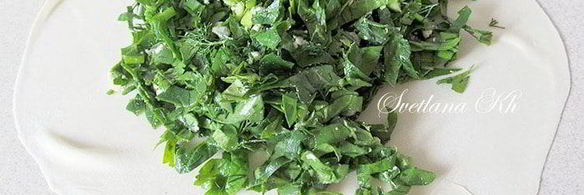 лепешки с зеленью по-кавказски