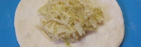 постные лепешки с капустой