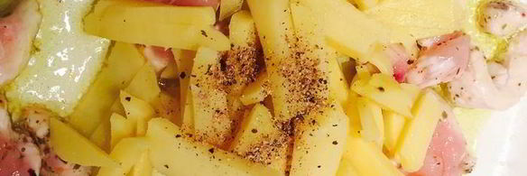 сочная пита с курицей и салатом