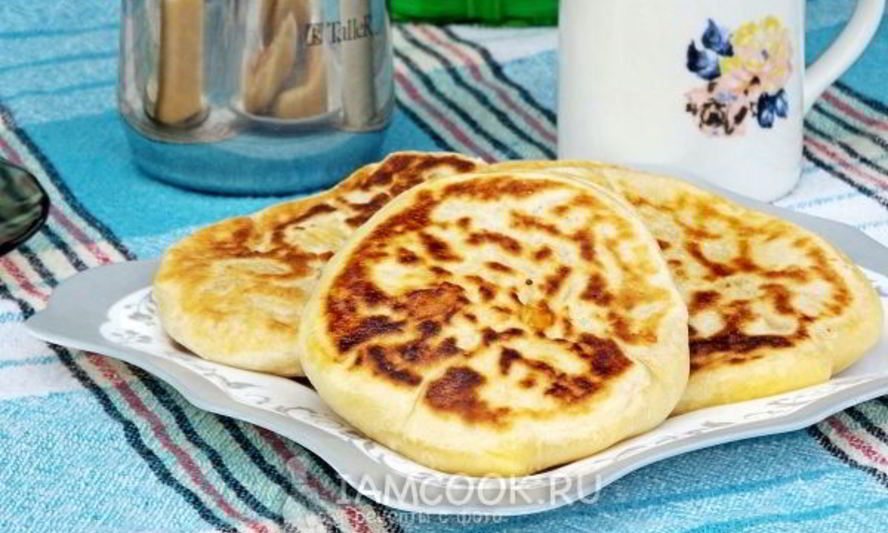 Рецепт сырных лепешек на кефире на сковороде
