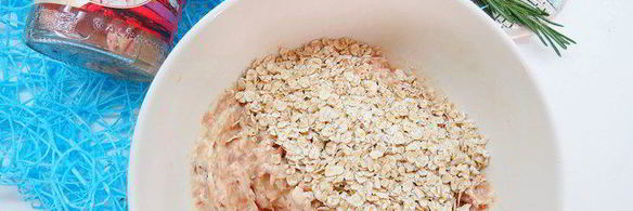 творожно-овсяные лепешки с тунцом