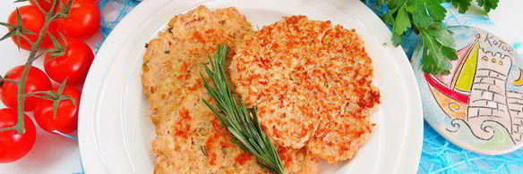 творожно-овсяные лепешки с тунцом