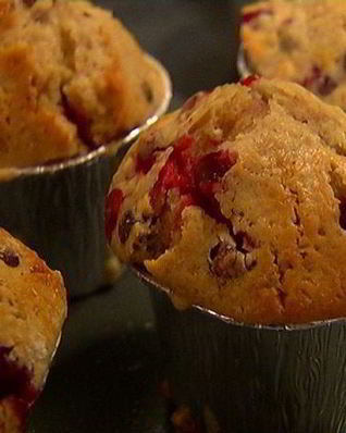 Апельсиновые маффины с клюквой
