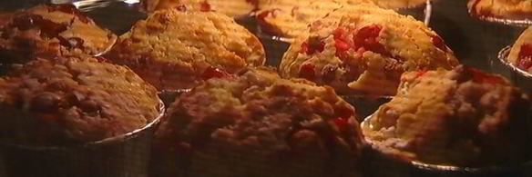 апельсиновые маффины с клюквой