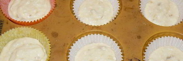 банановые маффины с кокосовым облачком