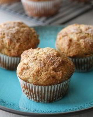Банановые маффины с медом и арахисовым маслом