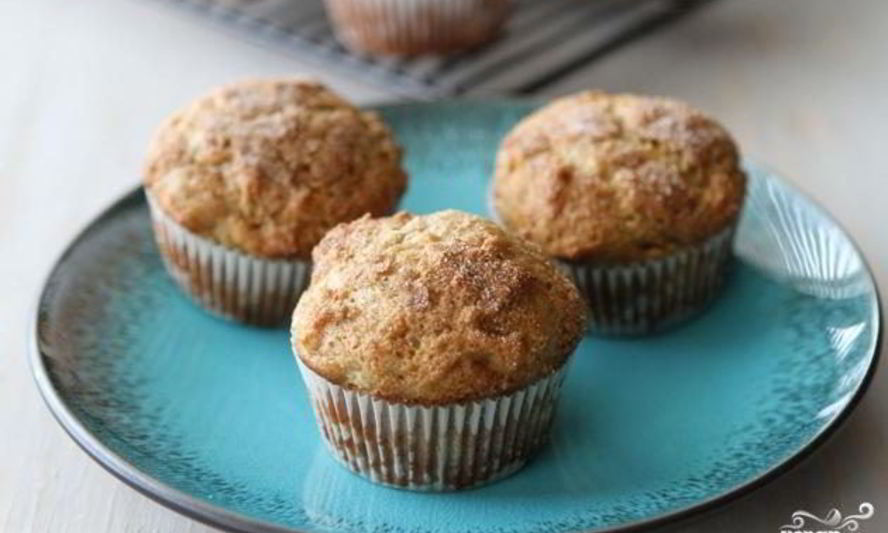 Рецепт банановых маффинов с медом и арахисовым маслом