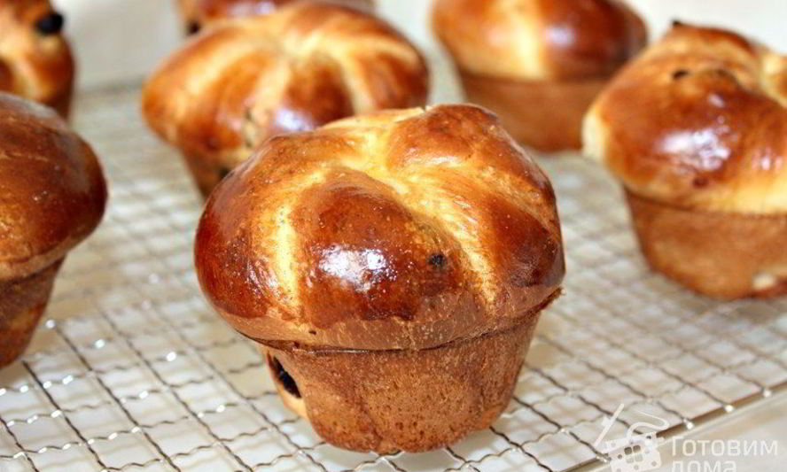 Рецепт бриошей-маффинов с изюмом