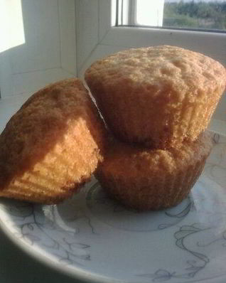 Домашние маффины с апельсином и изюмом