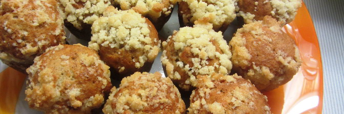 Хрустящие банановые маффины