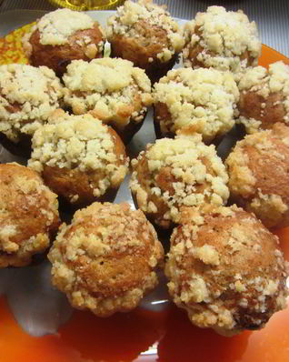 Хрустящие банановые маффины