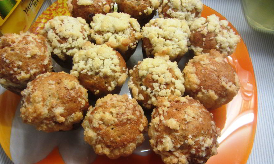 Рецепт хрустящих банановых маффинов