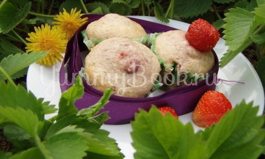 Рецепт клубнично-кокосовых маффины