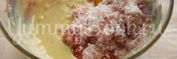 клубнично-кокосовые маффины