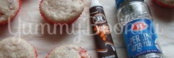 клубнично-кокосовые маффины