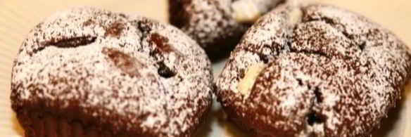 кофейные маффины с черным и белым шоколадом