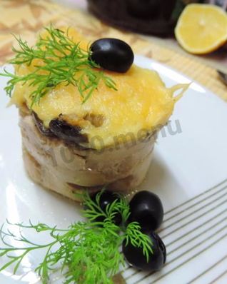 Куриные маффины с гречкой и грибами