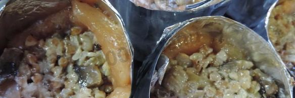 куриные маффины с гречкой и грибами