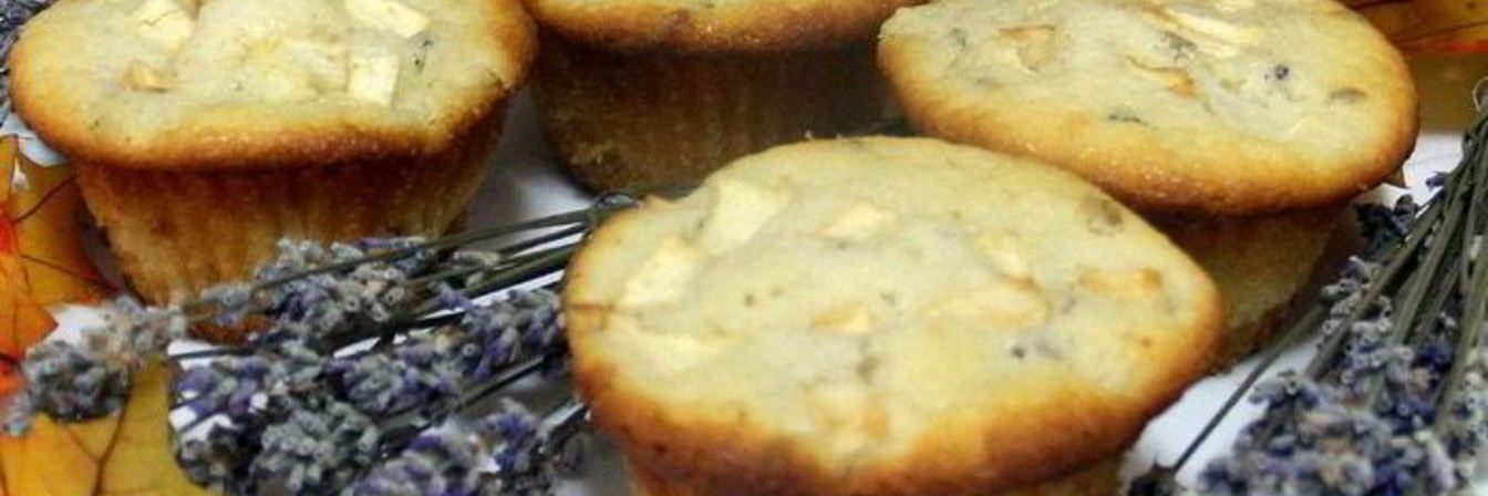 Лавандово-яблочные маффины