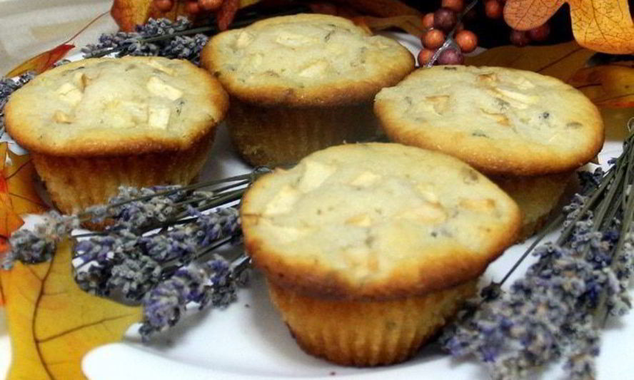 Рецепт лавандово-яблочных маффины