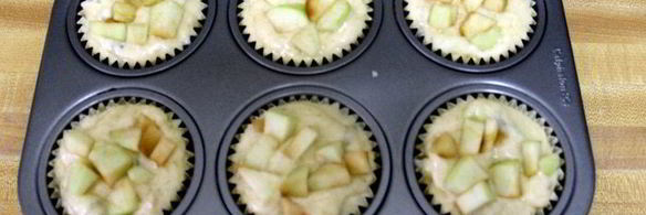 лавандово-яблочные маффины