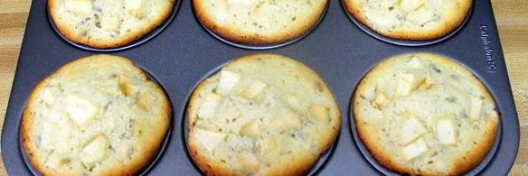 лавандово-яблочные маффины