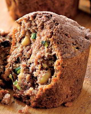 Маффины из цукини с шоколадом