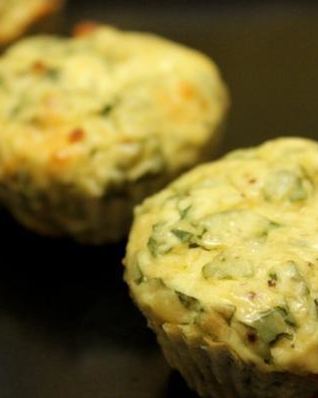 Маффины из творога со шпинатом