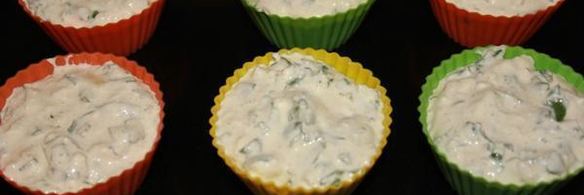 маффины из творога со шпинатом