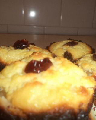 Маффины с белым шоколадом и творожной начинкой