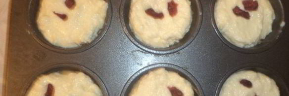 маффины с белым шоколадом и творожной начинкой