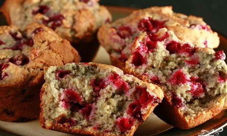 Рецепт маффинов с брусникой