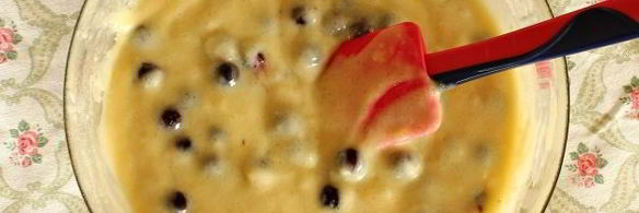 маффины с черной смородиной