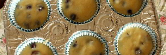 маффины с черной смородиной