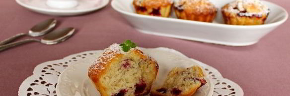 маффины с черной смородиной