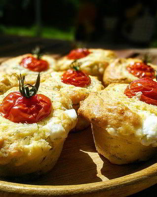 Маффины с фетой и зеленью