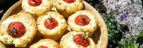 маффины с фетой и зеленью