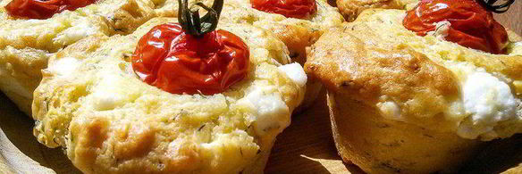 маффины с фетой и зеленью