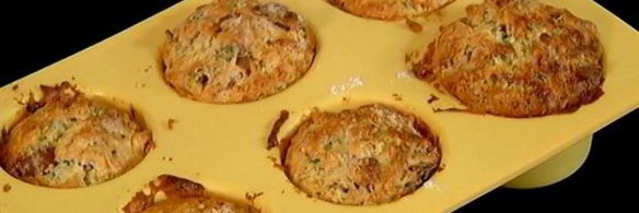 маффины с хрустящим беконом и луком