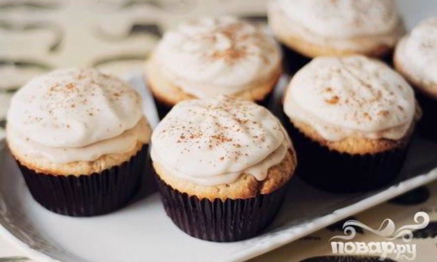 Рецепт маффинов с корицей и кофейной глазурью