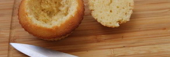 маффины с лимонным курдом и меренгой