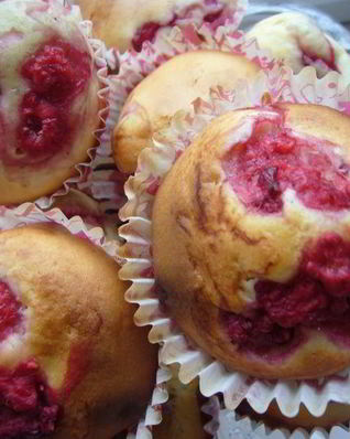 Маффины с малиной