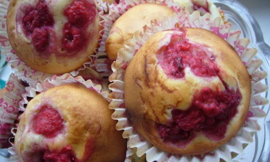 Рецепт маффинов с малиной