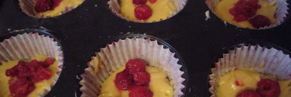 маффины с малиной