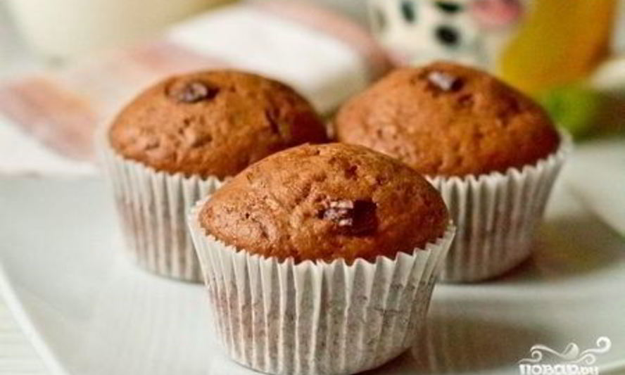 Рецепт маффинов с шоколадной крошкой