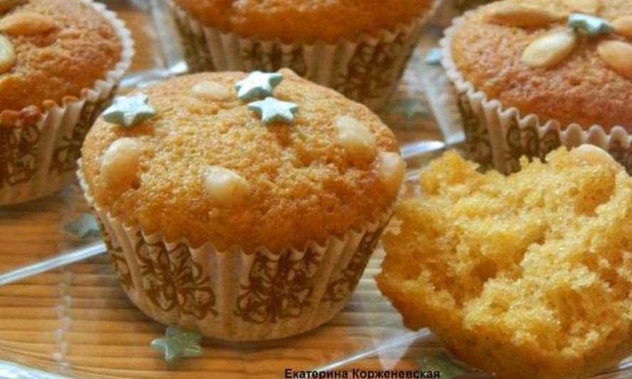Рецепт маффинов с тыквой и кедровыми орешками